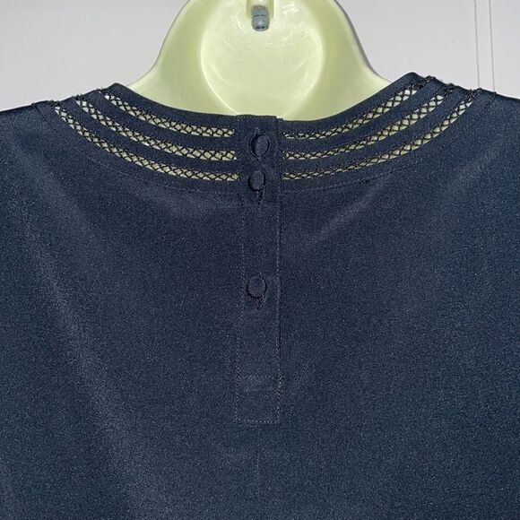 Vtg 80s Yves St. Clair black blouse - Picture 6 of 9